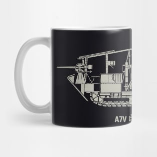 A7V Heavy Tank - WW1 Mug